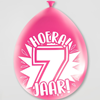 Party ballonnen 7 jaar (8 stuks)